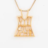 Necklace, pendant, Robbert, 18K gold. Accompanying chain 18K gold. Sweden, 1990.