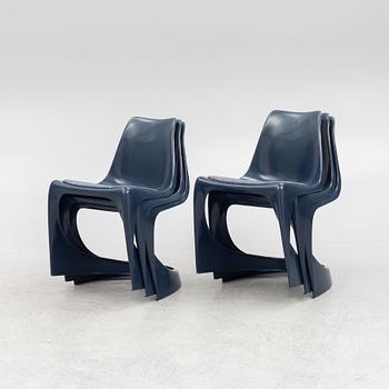 Steen Østergaard, a set of 6 '291' chairs, Denmark 1960's.