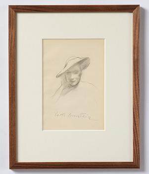 Lotte Laserstein, Lady in a hat.