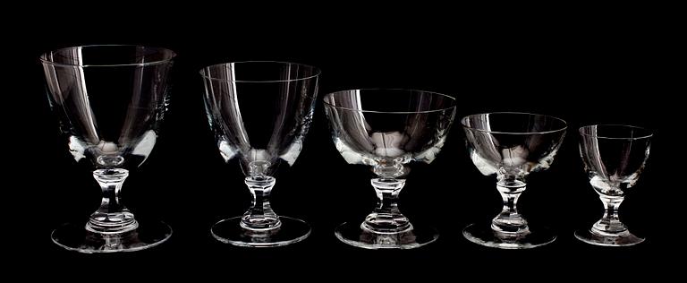 GLASSERVIS, ca 115 delar, Strömbergshyttan, 1900-talets första hälft.