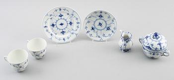 SERVISPORSLIN, 18 delar, musselmalet, Royal Copenhagen.