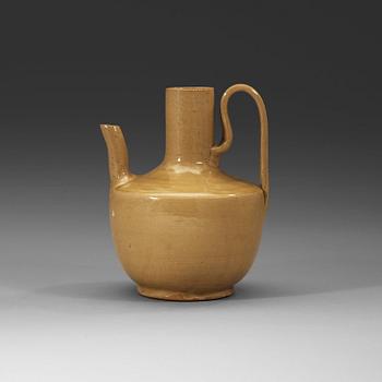 128. An olive glazed ewer, Yuan dynasty (1279-1368).