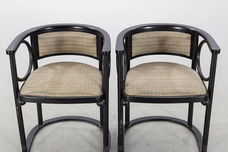JOSEF HOFFMANN, a pair of chairs, Wittmann, Austria.