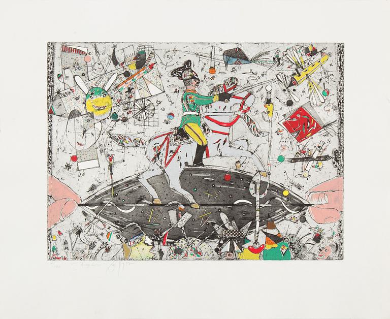 JORGO KRALLIS, färgetsningar, 3 st, signerade och numrerade 1/180 samt 2/180.