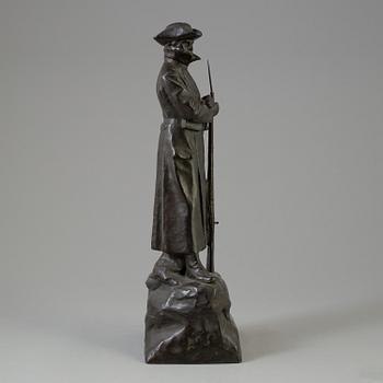 ALFRED OHLSON, SKULPTUR, brons, signerad.