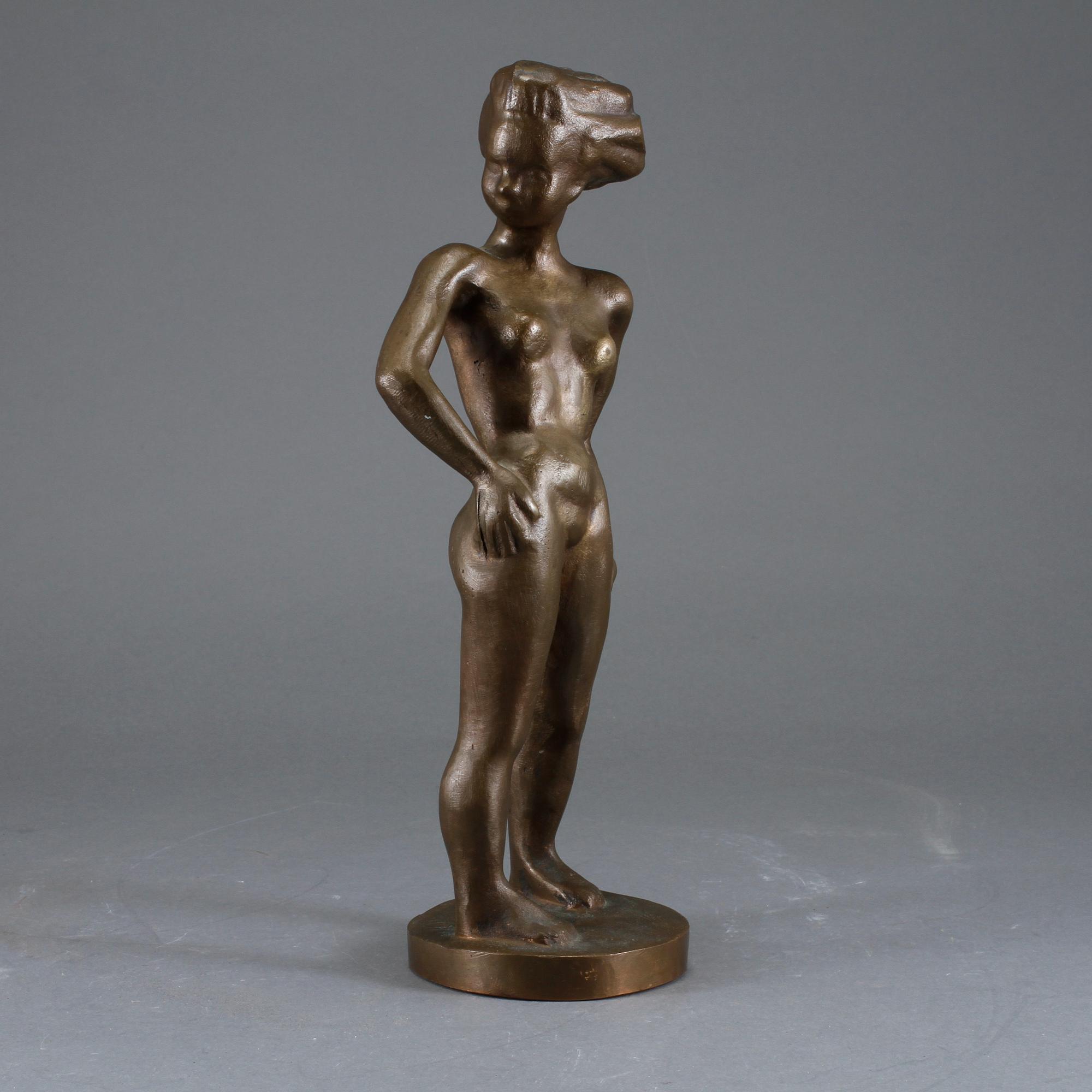 SIGGE BERGGREN, skulptur, brons, signerad.