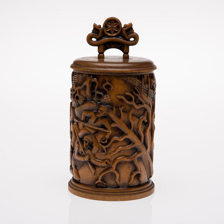 BURK MED LOCK, trä, Kalevala Koru, 1960-70-tal.