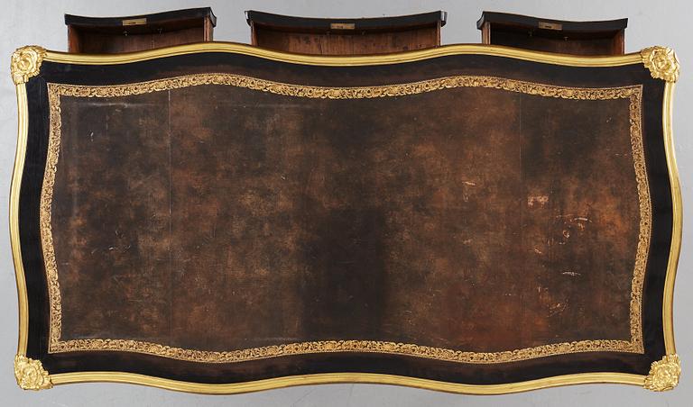 A Régence and style, Ormolu - Mounted Bureau Plat, 18th century and later.