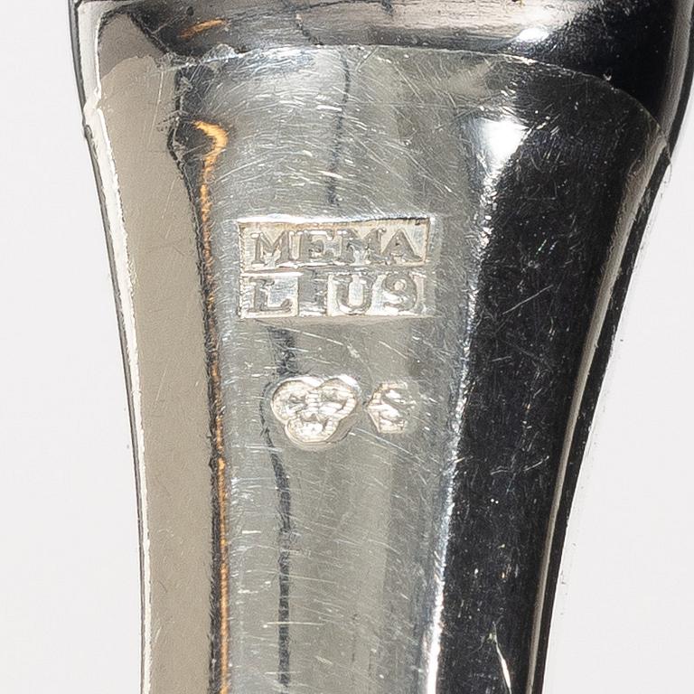 A silver cutlery set, models Finnmyrten/Tornedal, most with mark of Mema, Lidköping 1965-1975 (55 pieces).