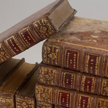 A set of 17 1700s books.