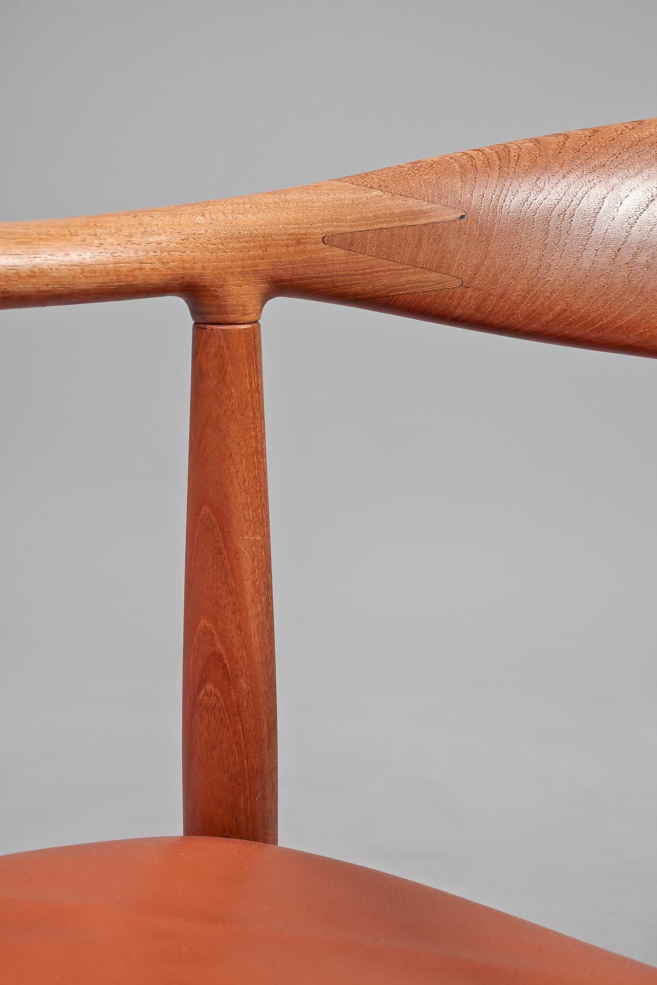 KARMSTOL, "The Chair", Hans J Wegner för Johannes Hansen, Danmark, 1950/60-tal, stämpelmärkt.