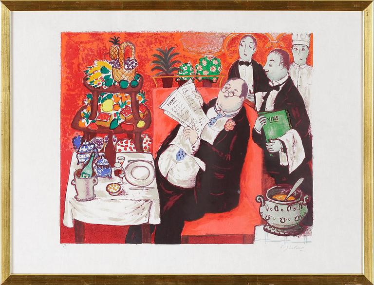 LENNART JIRLOW, färglitografi, sign o numr II/L.