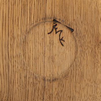 Magnus Ek, a set of eight oak plates for Oaxen Krog.