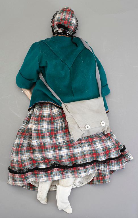 DOCKA, delvis porslin, 1800-talets andra hälft.