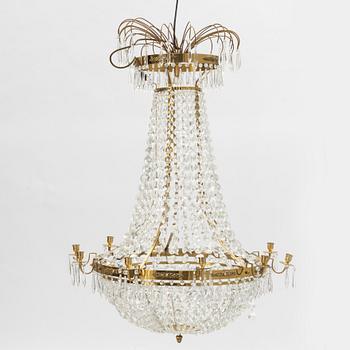 A contemporary Empire style chandelier for 10 candles.