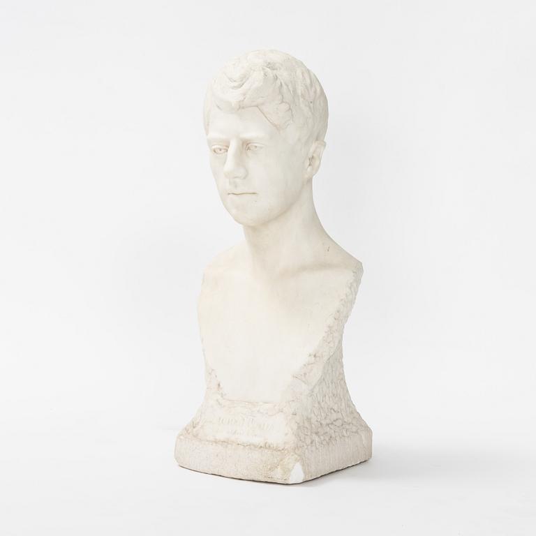 Gunnar Utsond, sculpture, marble, signed and dated Paris 6/3 1898.