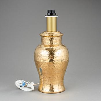 BORDSLAMPA, keramik, Italien, 1960/70-tal.