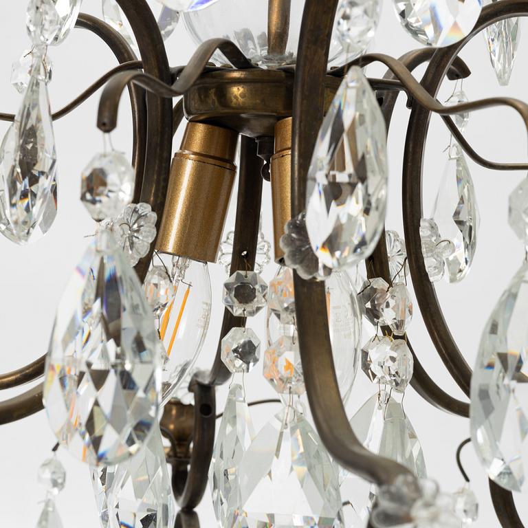 A rococo style chandelier, 20th Century.