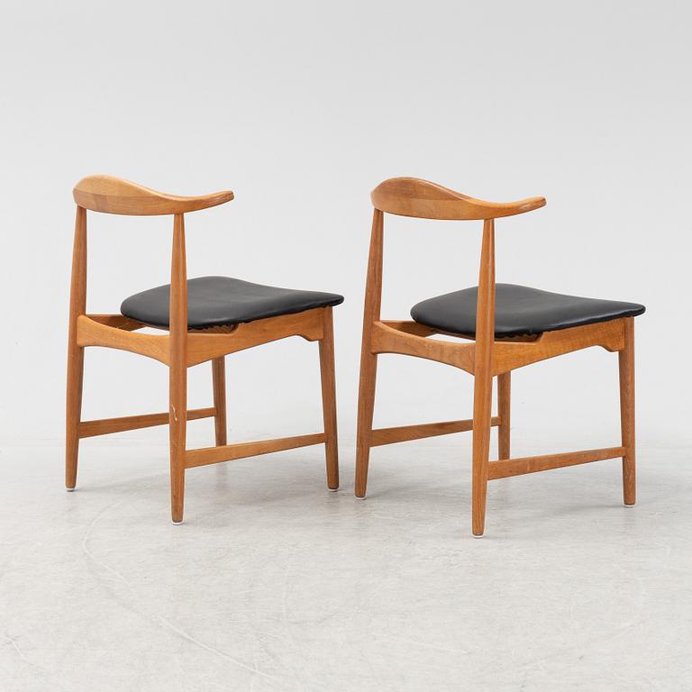 A pair of oak 'Danske' armchairs by Erik Wørts for Ikea, 1960s.