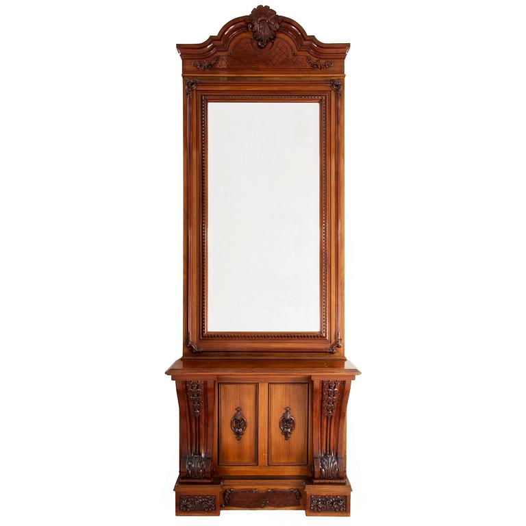 SPEGEL med KONSOLBORD, sekelskifte 1800/1900.