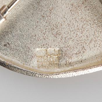 Björn Weckström, collier och brosch/hänge, "Labyrinth", silver, Lapponia.