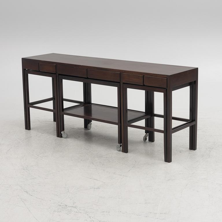 Nordiska Kompaniet, A four-piece sideboard, 1950's.