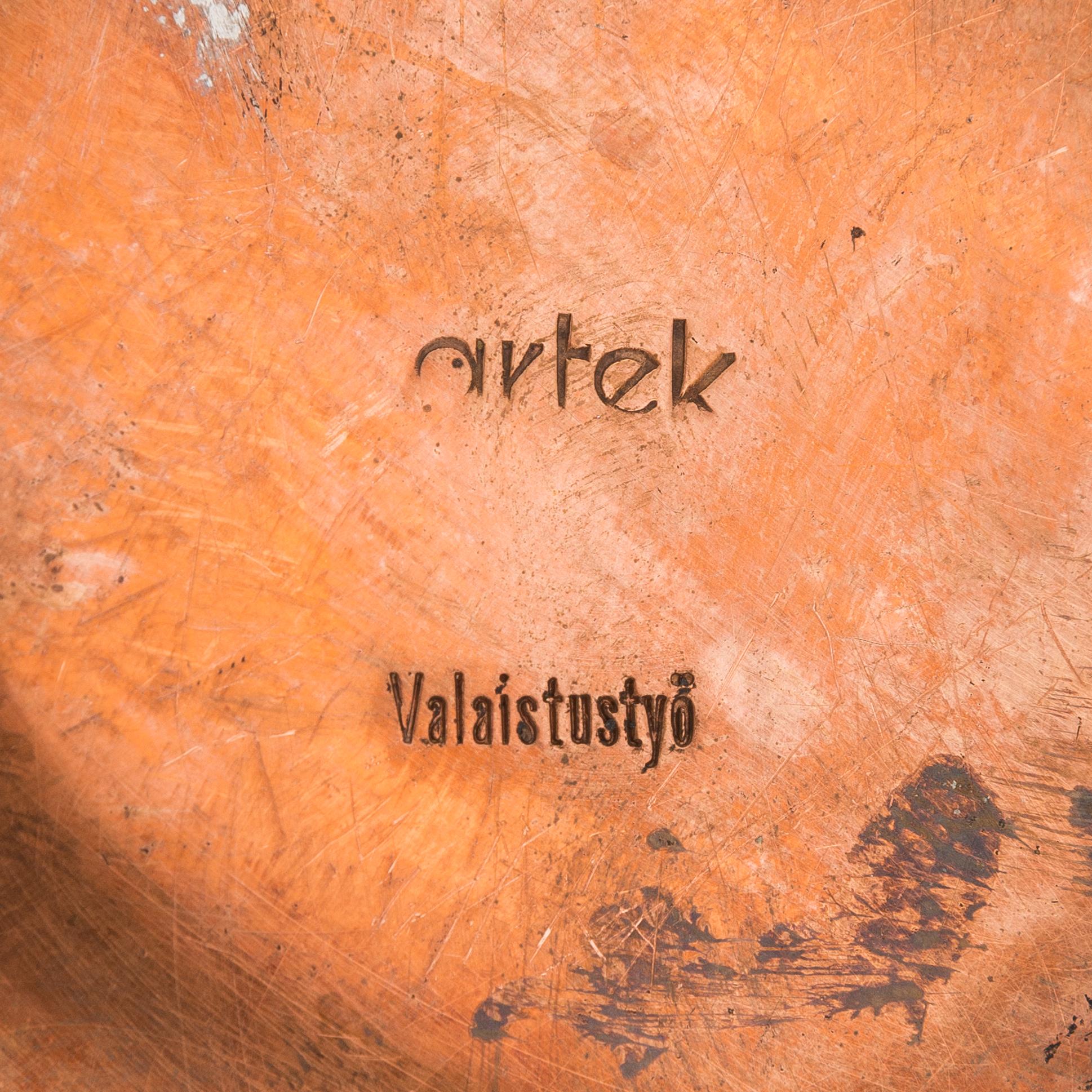 Maija Heikinheimo, kaffeservis 5 delar, tillverkare Valaistustyö för Artek 1900-talets mitt.