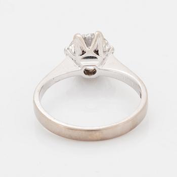 1.30 ct brilliant-cut diamond ring, Wahlströms Guldsmide, Halmstad 1983.