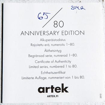 Alvar Aalto, relief, "Exprimental wood relief" anniversary edition Artek nr 65/80.