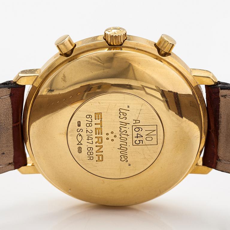 Eterna, Les Historiques, Moophase, wristwatch, 37.5 mm.