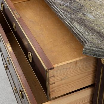 A Gustavian style chest of drawers, first half of the 20th Century.