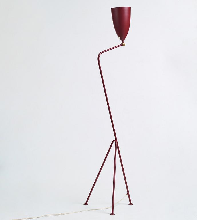 Greta Magnusson Grossman, a "G-33" (Grasshopper) floor light for Bergbom's, Malmö, Sweden 1950's.