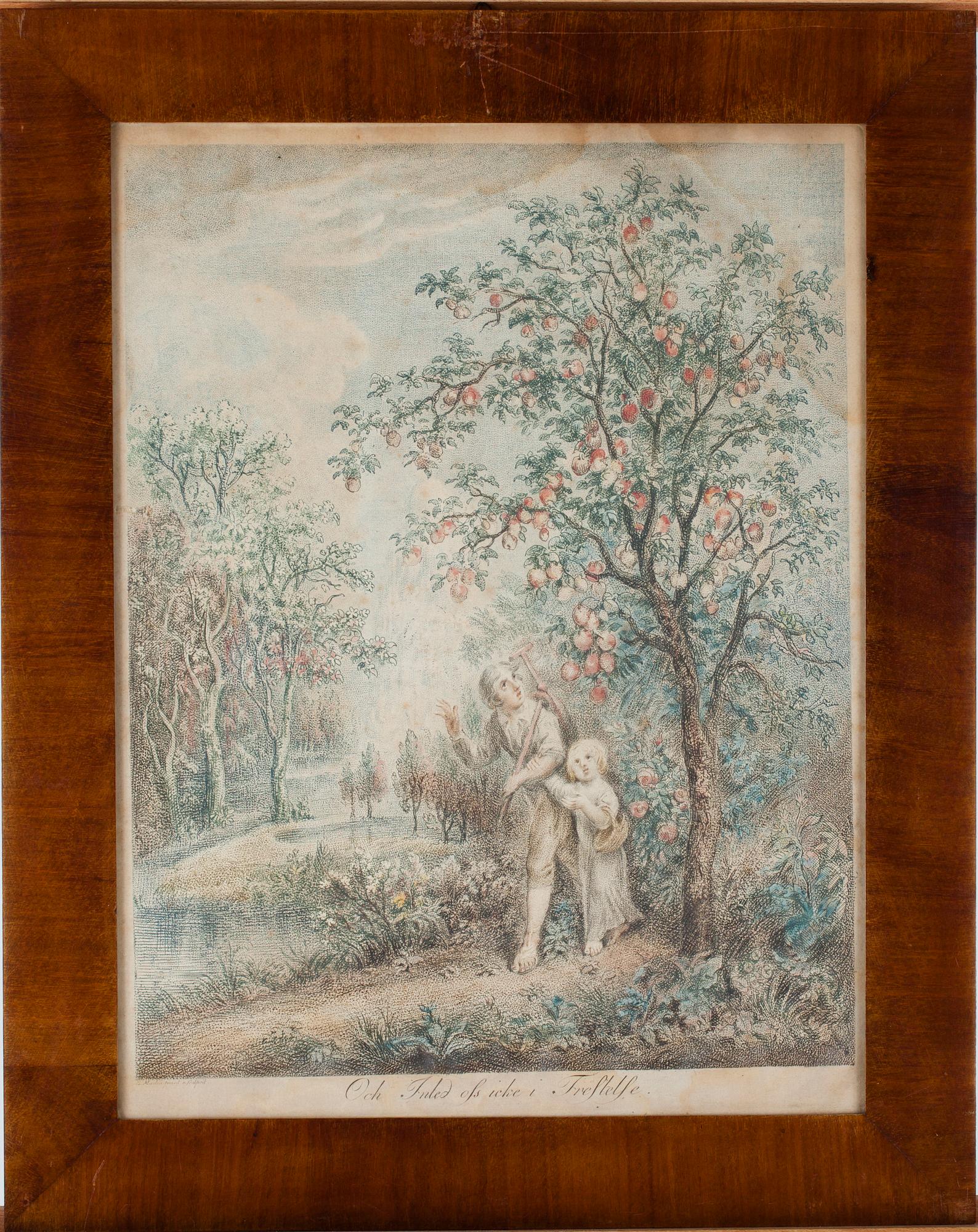 ELIAS MARTIN, 10 st, gravyrer "Fader vår"-serien, tidigt 1800-tal.