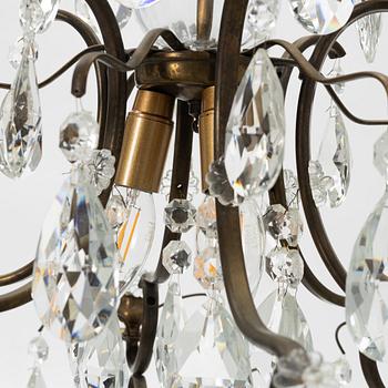 A rococo style chandelier, 20th Century.