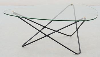 A Jacques Tournus sofa table, Airborne, France, 1950's.