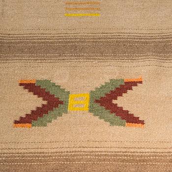 A 1930's Finnish flat weave carpet. Circa 275 x 220 cm.