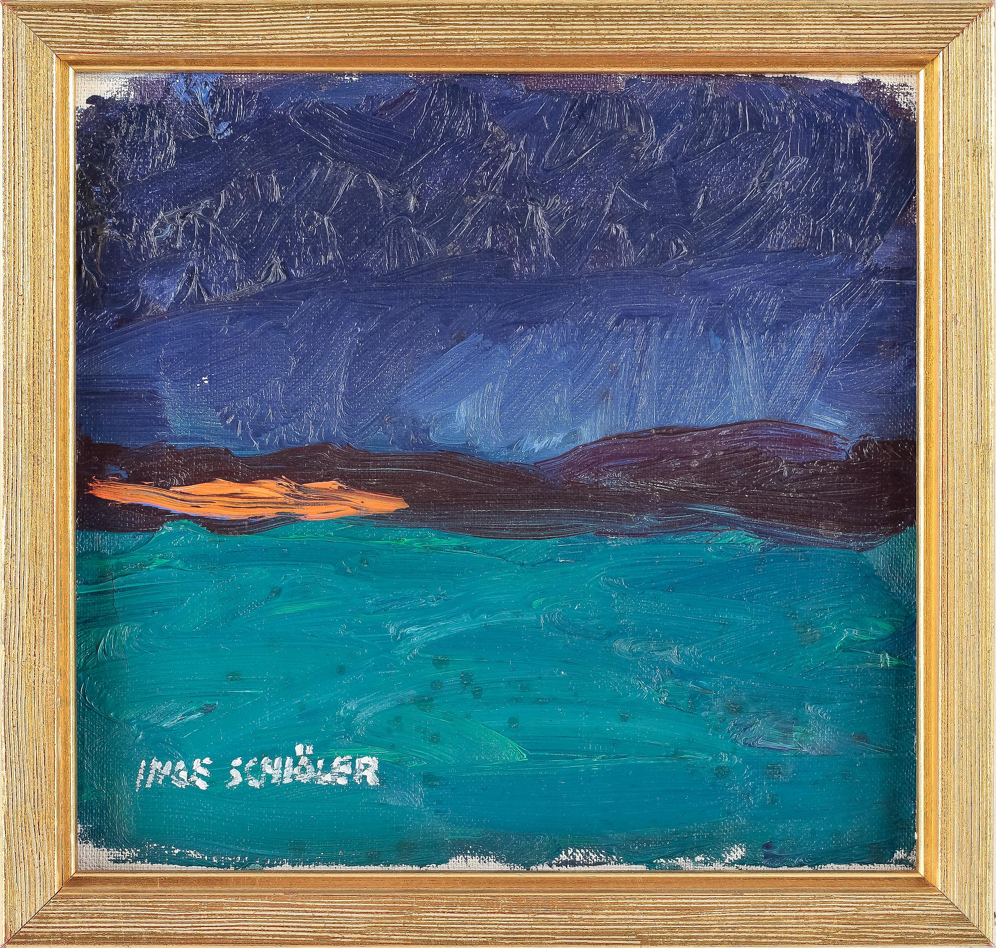 INGE SCHIÖLER, olja på duk, sign.