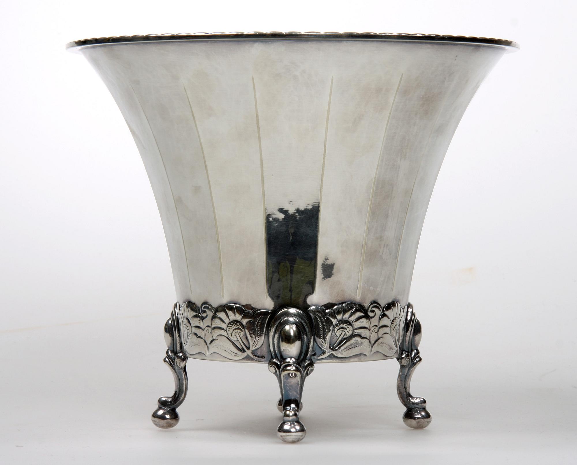 YTTERFODER, ett par, nysilver, GAB, 1900- talets första hälft.