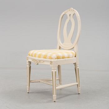 A Swedish Gustavian chair from the late 18th century.