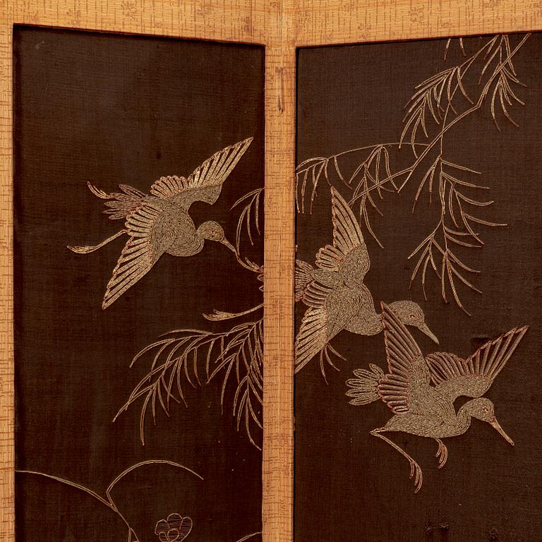 Vikskärm Japan tidigt 1900-tal.