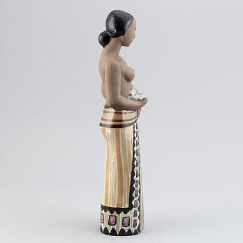Mari Simmulson, a stoneware sculpture of a woman, Upsala Ekeby.