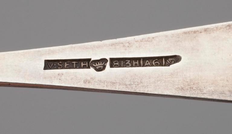 BESTICK, 13 st, silver, diverse finska stämplar, 1900-tal. Vikt tot. 383 g.