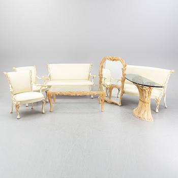 Salongsmöbel, 7 delar, Italien 1900-tal.