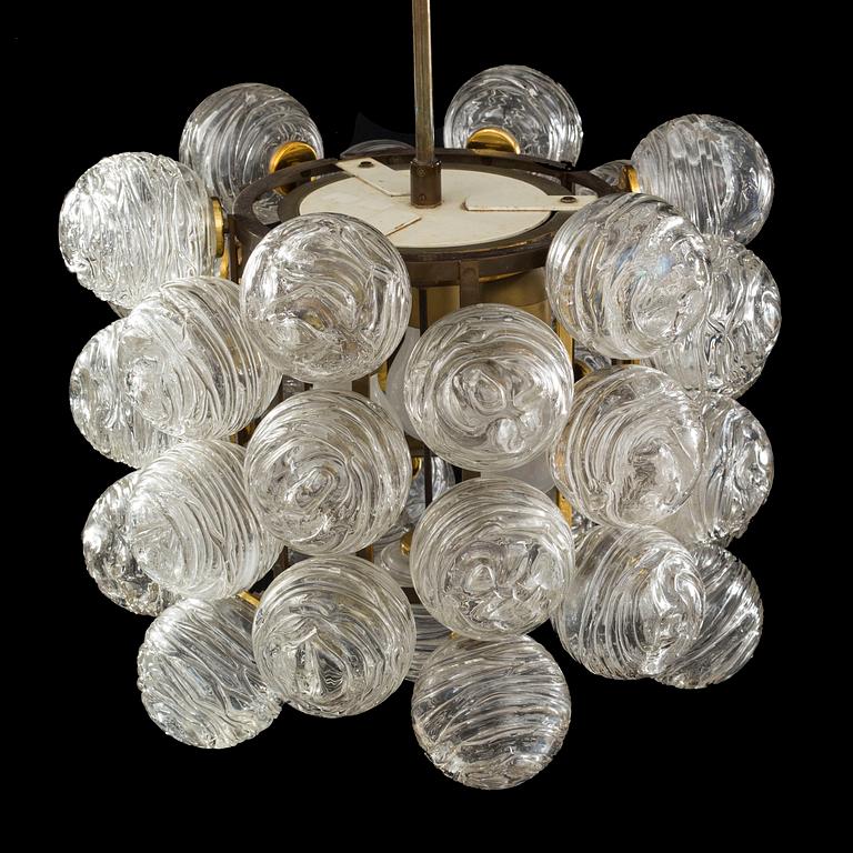 A 1950's ceiling lamp by Doria Lichtenwerken, Austria.