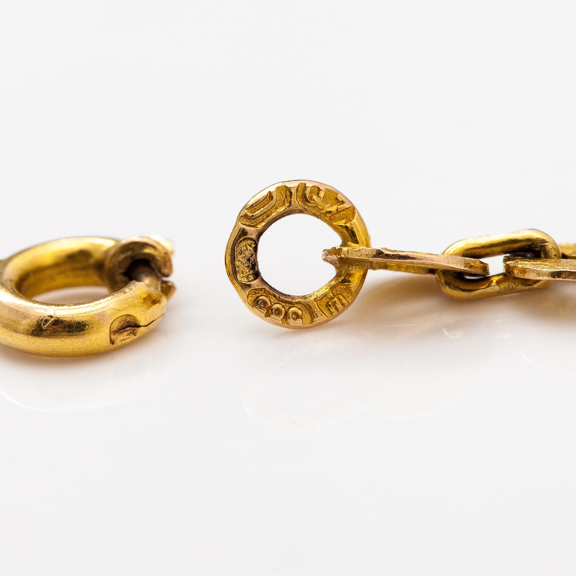 Björn Weckström, A 14K gold bracelet. Lapponia 1969.