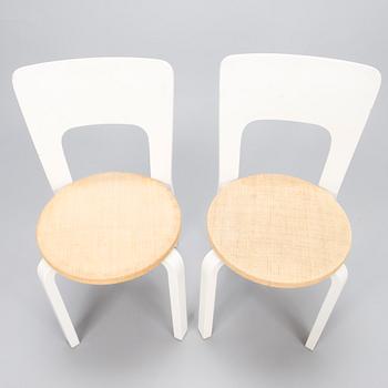 ALVAR AALTO, A set of 4 '66' chairs for Artek, Finland.