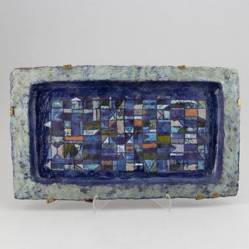 Ulisse Pagliari, a ceramic dish, Italy 1950-60's.