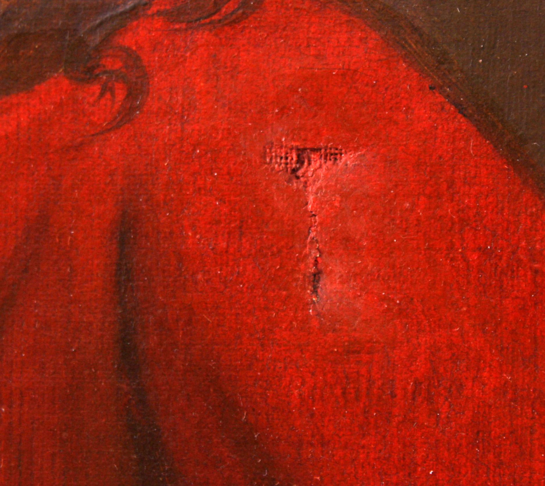 OKÄND KONSTNÄR, olja på duk, 1700/1800-tal.