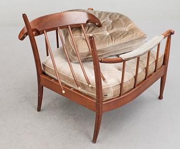 SOFFGRUPP, 3 delar, "Skrindan", Kerstin Hörlin Holmqvist, OPE-möbler. 1900-talets andra hälft.