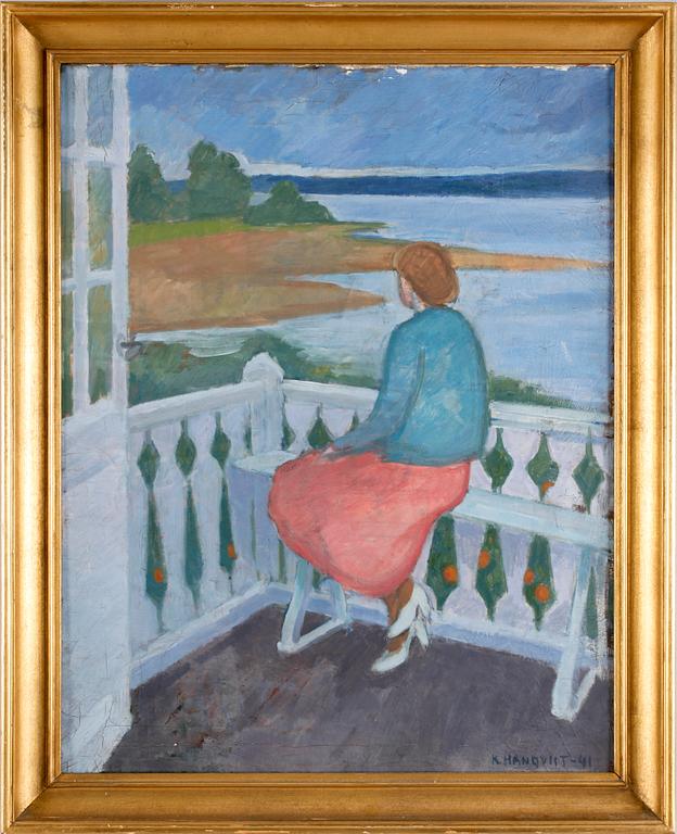 KNUT HANQVIST, olja på duk, sign o dat -41.